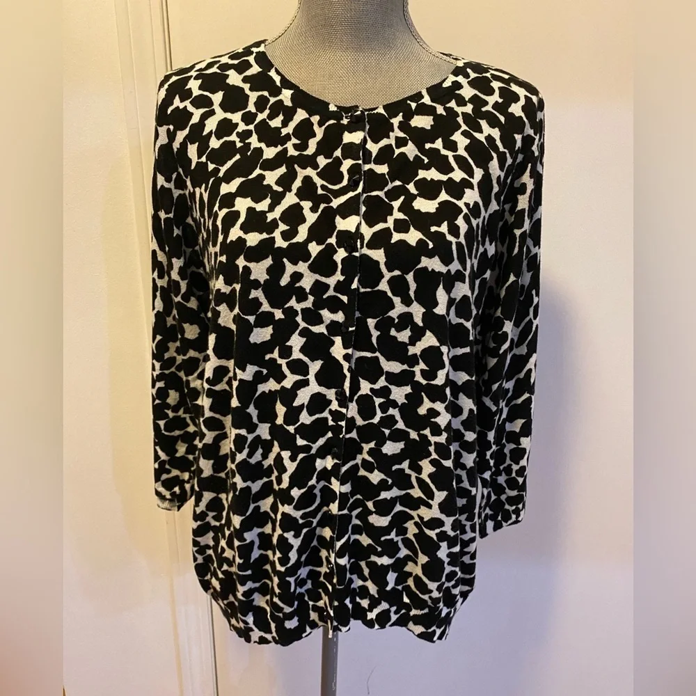 Relativity Lightweight Animal Print Cardigan, Size 2X